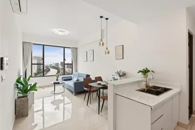 Two-Bedroom Apartment with River View — Sài Gòn Quận 4 - Căn Hộ Rivergate, Miễn Phí Hồ Bơi